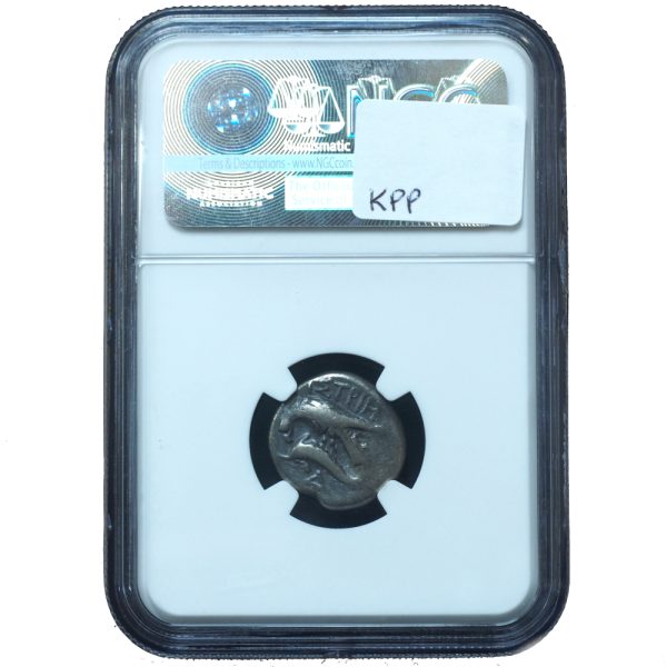 Ancient Greek Moesia, Istrus 4th Century BC. AR Drachm NGC VF