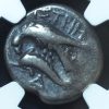 Ancient Greek Moesia, Istrus 4th Century BC. AR Drachm NGC VF