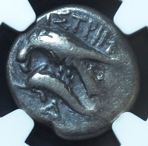 Ancient Greek Moesia, Istrus 4th Century BC. AR Drachm NGC VF