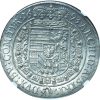 1693 Austria Taler Leopold AU58 NGC DAV-3243
