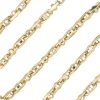 Anchor Link Chain Necklace 14K Gold 22 Inch Length links