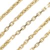 Chunky Cable Chain Necklace 14K Gold 20 Inch Length links