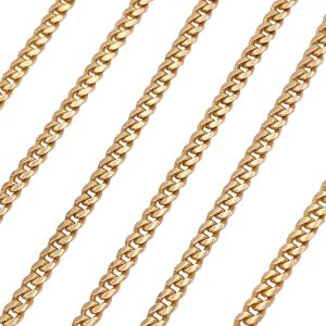 Cuban Link Chain Necklace 14K Gold 24 Inch Length
