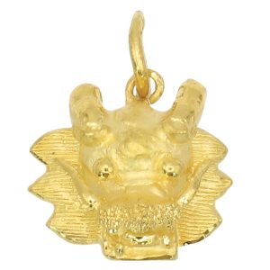 Foo Dog Charm 24K Gold