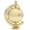 Moving Globe Charm 14K Gold Three-Dimensional