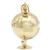 Moving Globe Charm 14K Gold Three-Dimensional side