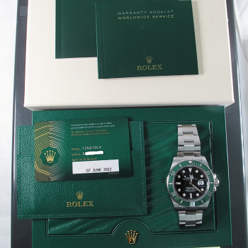 Pre-Owned Rolex 41MM Stainless Steel Submariner (Starbucks) (2022) Model 126610LV b and p