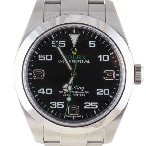 Pre-Owned Unpolished Rolex 40MM Air King (2019) Stainless Steel#116900