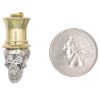 Skull in Top Hat Pendant with 0.30ctw Diamond Inset Eyes 18K Gold size