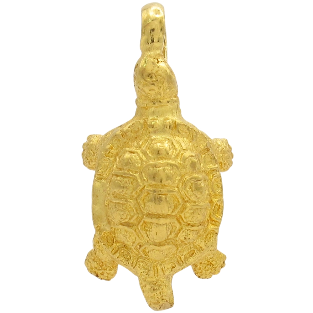 Turtle or Tortoise Charm Solid 24K Gold