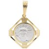US Platinum Coin Pendant in 14K Yellow Gold