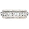 Vera Wang 1.0ctw Diamond Men's Band Ring 14K White Gold