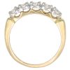 Vintage 0.80ctw Diamond Band Ring 14K Two-Tone Gold profile