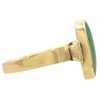 Vintage Apple Green Jade Ring 18K Gold side