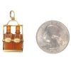 Vintage Scotch & Rye Whiskey Decanters Charm 14K Gold size