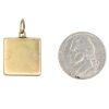 Vintage Square Locket Charm 14K Gold size