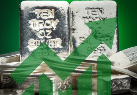 why now is the best time to buy silver bullion with green arrow trending up