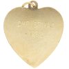 0.23ctw Diamond Angel Heart Charm 14K Two-Tone Gold back