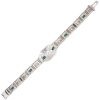 0.92ctw Diamond & Faux Emerald Art Deco Bracelet 14K White Gold back