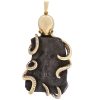 1715 Fleet Shipwreck 8 Reales Custom Octopus Pendant 14K Yellow Gold Front