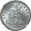 1873 Arrows Seated Liberty Quarter MS63 NGC