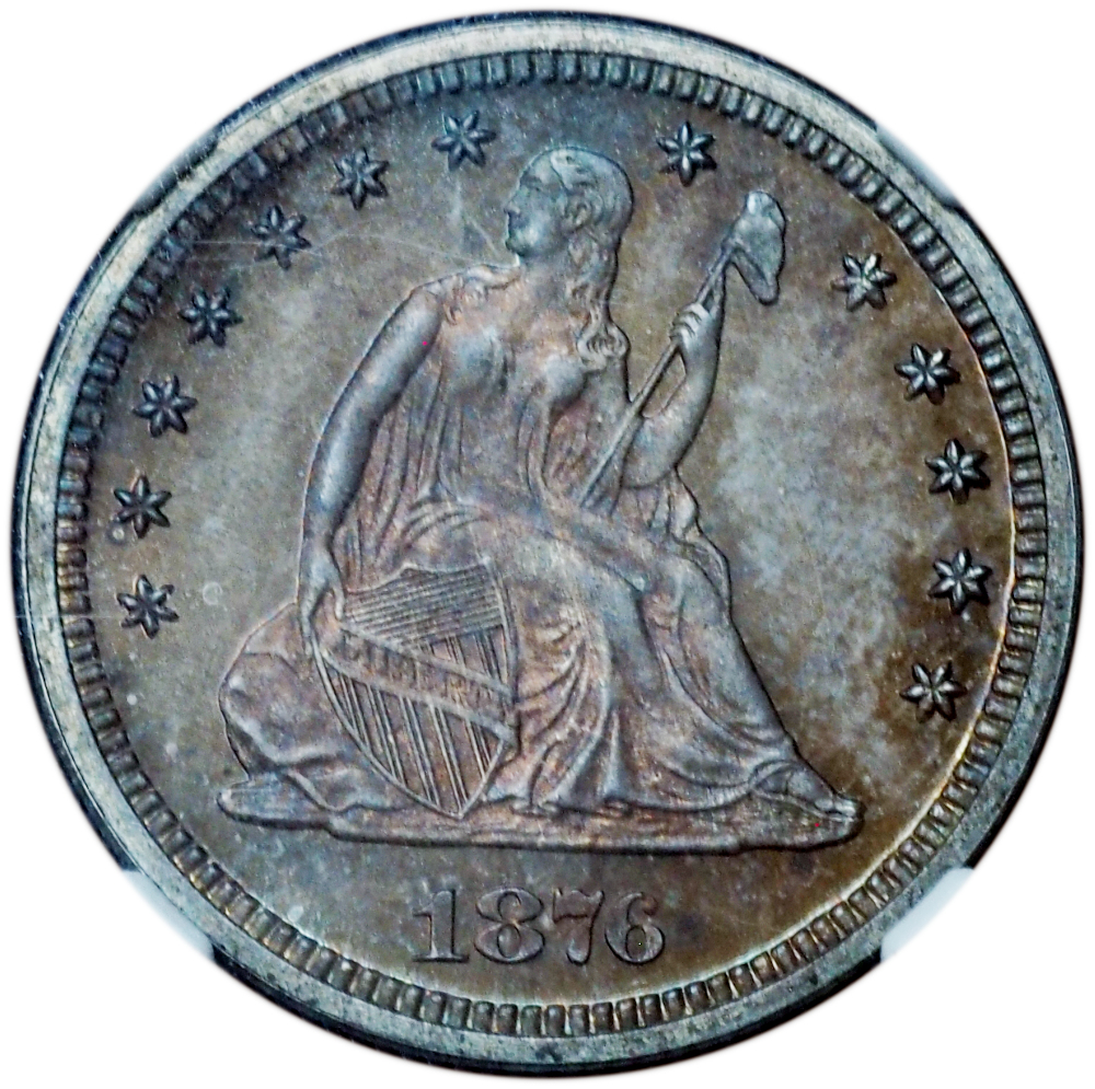 Proof 1876 Seated Liberty Quarter PF66 NGC – Brilliant Gem from America’s Silver Heritage
