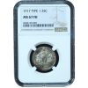 1917 Type 1 Standing Liberty Quarter MS67 FH NGC