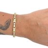 1ctw Diamond Casual Sport Bracelet 14K White Yellow Gold Modeled