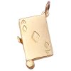 4 Ace Cards Articulated Moving Charm 14K Gold closed