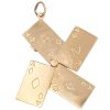 4 Ace Cards Articulated Moving Charm 14K Gold open