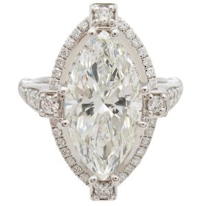 4.50 carat Marquise Diamond Engagement Ring