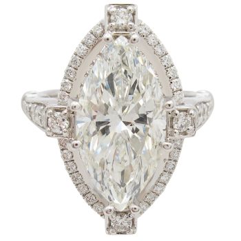 4.50 carat Marquise Diamond Engagement Ring