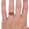 6.22ct Ruby Engraved Vintage Ring 14K Yellow Gold Modeled