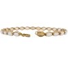 7.2ctw Oval Opal Line Bracelet 14K Yellow Gold clasp