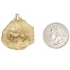 Aries The Ram Zodiac Pendant or Charm 14K Gold size