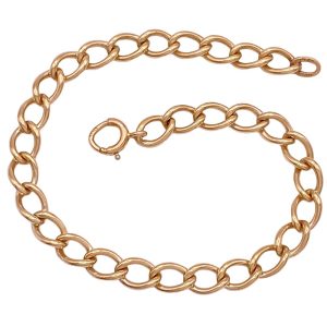 Cable Link Vintage Bracelet 14K Yellow Gold 7 inches