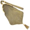 Edwardian Era Mesh Purse Wristlet with Sapphire Accent in 14K Gold back