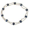 Edwardian No Heat Sapphire Bracelet With Pearls