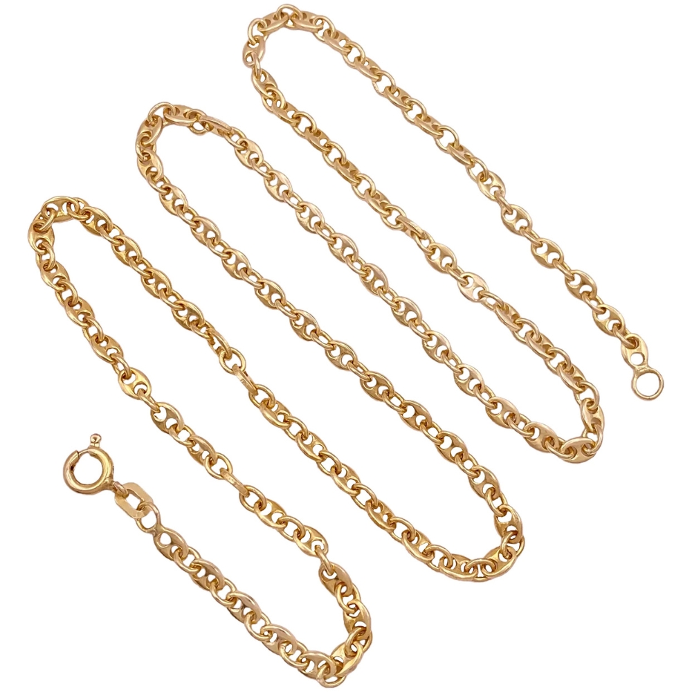 Gucci Link Chain Necklace 14K Gold 20 Length full Gucci Link Chain Necklace 14K Gold 20 Length full