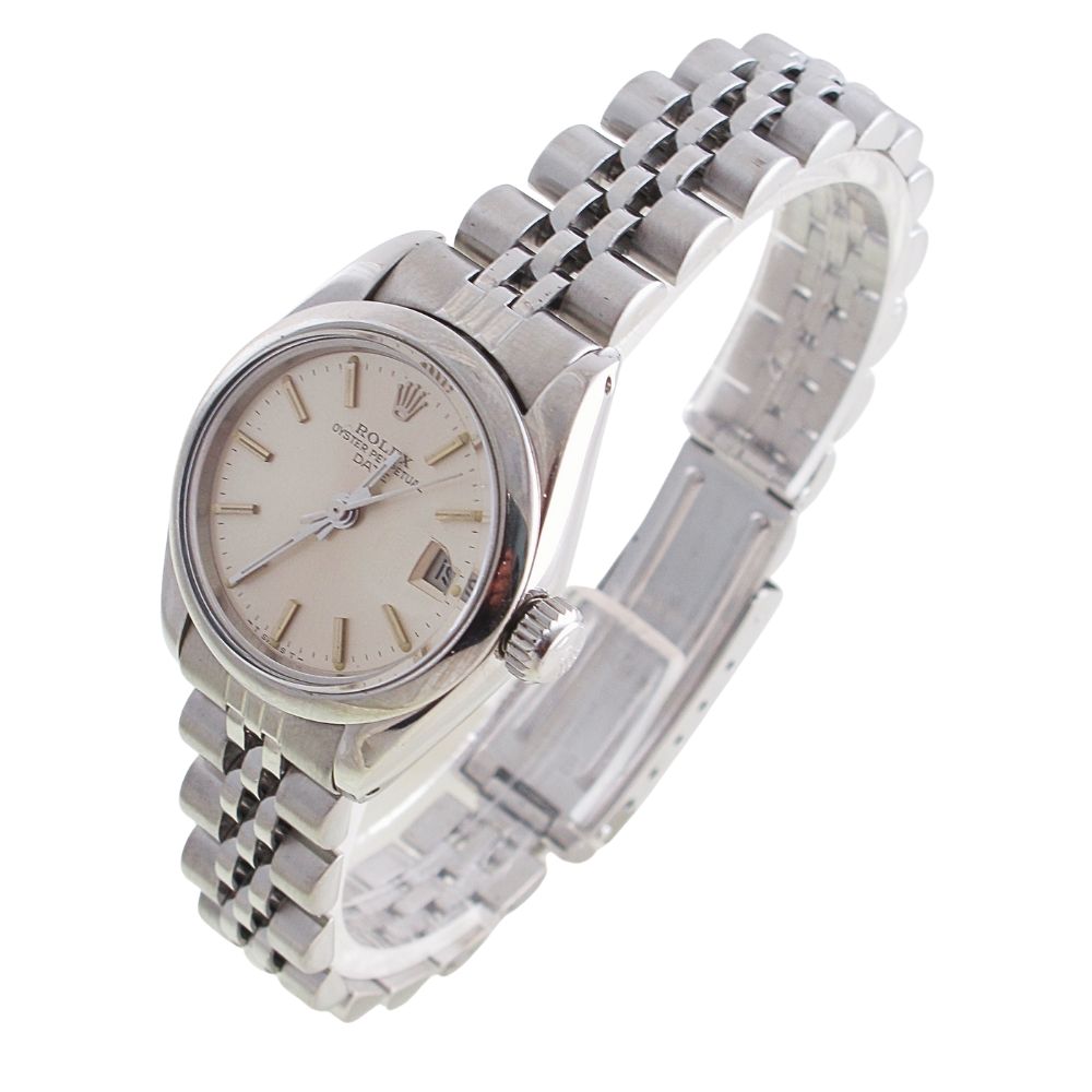 Pre-Owned Ladies Rolex 26MM Date (1981) Stainless Steel Model 6916 Left