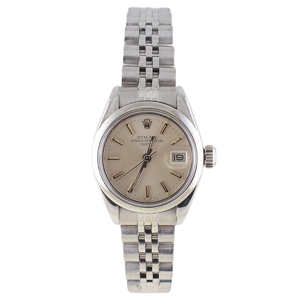 Pre-Owned Ladies Rolex 26MM Date (1981) Stainless Steel Model 6916 front