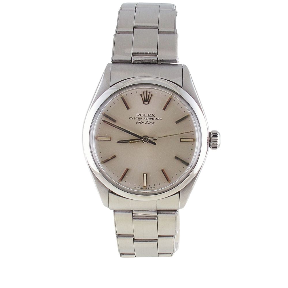 Pre-Owned Rolex 34MM Oyster Perpetual Air-King (1975) Stainless Steel 5500 Front