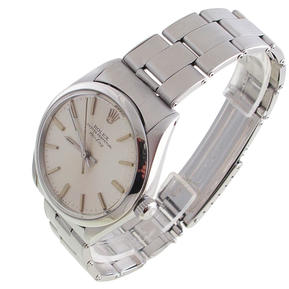 Pre-Owned Rolex 34MM Oyster Perpetual Air-King (1975) Stainless Steel 5500 Left