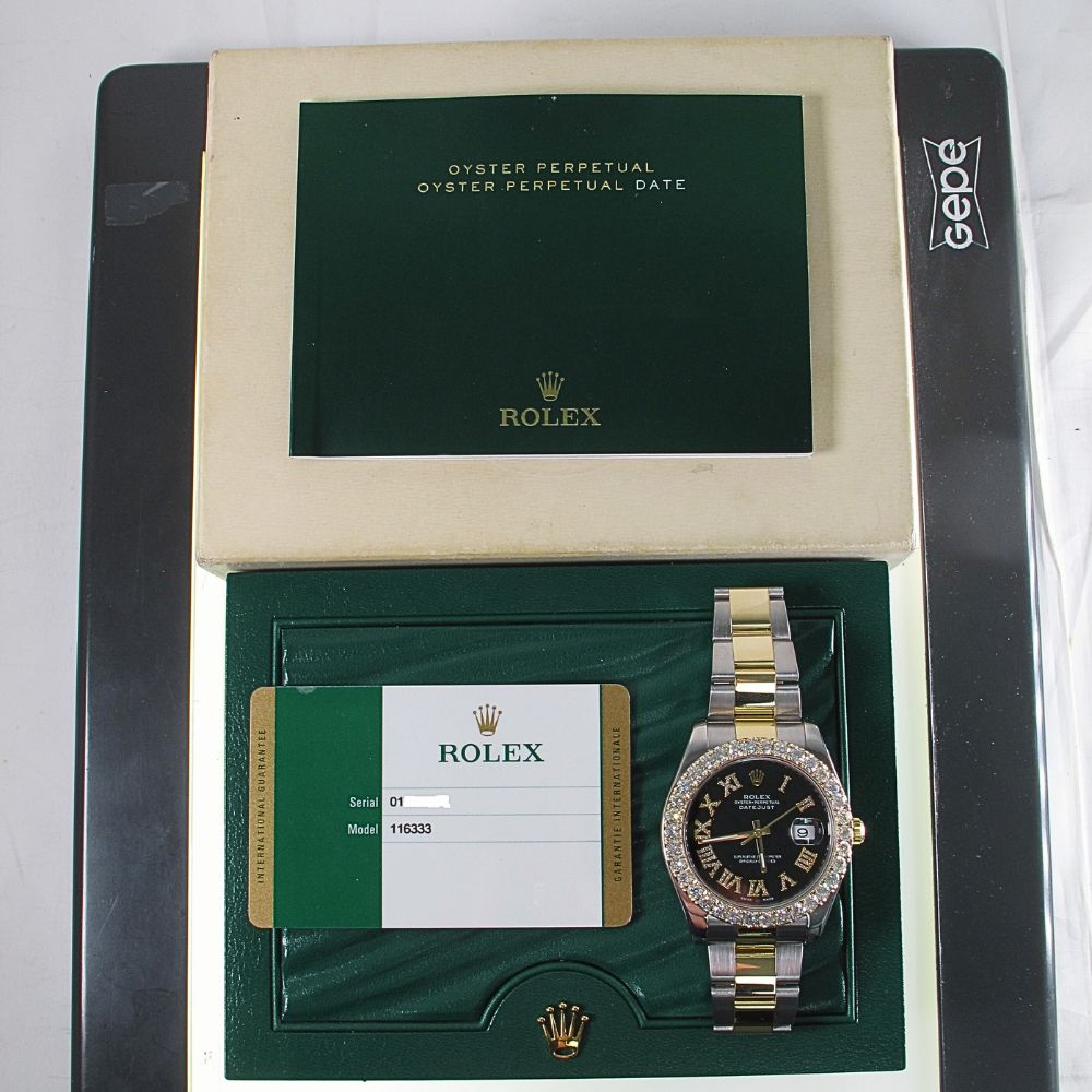 Pre-Owned Rolex 41MM Datejust II (2016) Two Tone 116333 b and p