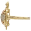 Tortoise or Turtle Ring 14K Tri-Color Gold side