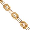 Victorian Arts & Crafts Bracelet 18K Tri-Gold links