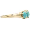 Victorian Era Turquoise Band Ring 14K Gold side