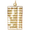 Vintage Moving Abacus Charm 14K Gold moving