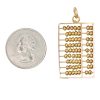 Vintage Moving Abacus Charm 14K Gold size