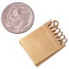 Vintage Moving Scrapbook Charm 14K Gold back and size